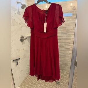 New Burgundy Wedding Guest Dress